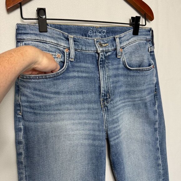 Anthropologie Etica Rae High Rise Clean Straight Leg Ankle Jeans Size 30 - Picture 10 of 16